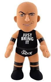 2016 WWE Uncanny Brands Bleacher Creatures 10" Plush The Rock