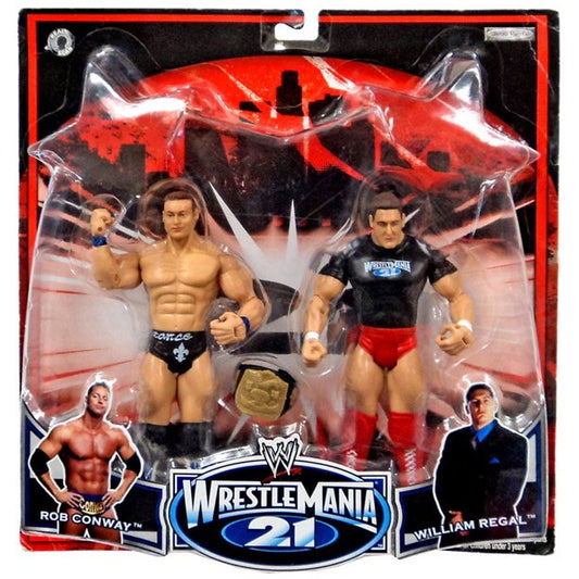 2005 WWE Jakks Pacific Ruthless Aggression WrestleMania 21 2-Pack Series 2: Rob Conway & William Regal