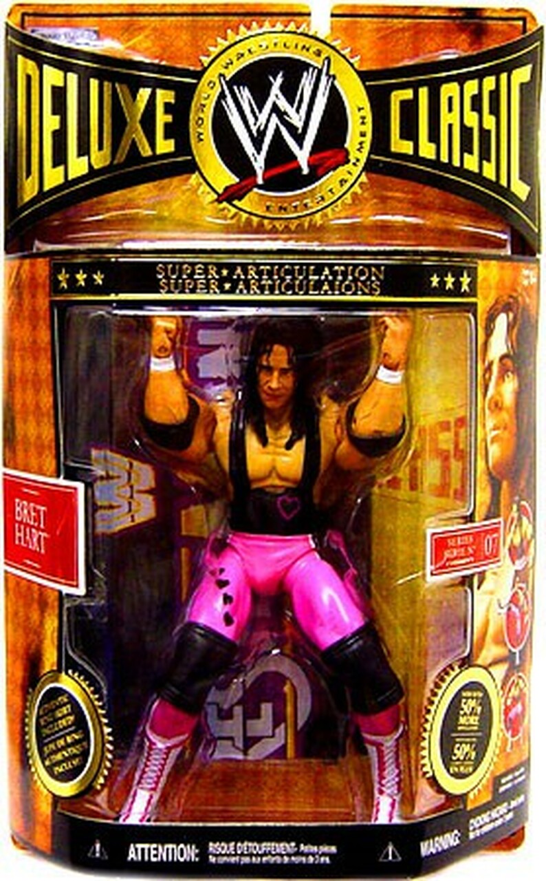 2009 WWE Jakks Pacific Deluxe Classic Superstars Series 7 Bret Hart
