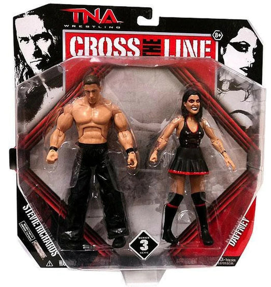 2011 TNA Wrestling Jakks Pacific Cross the Line Series 3 Stevie Richards & Daffney