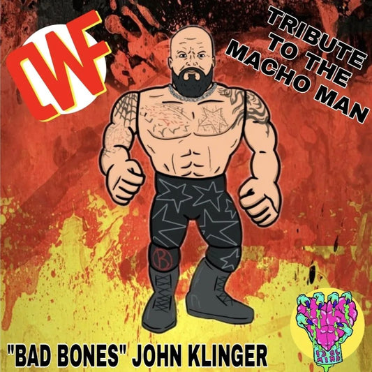 Unreleased Official Championship Wrestling Figures "Bad Bones" John Klinger