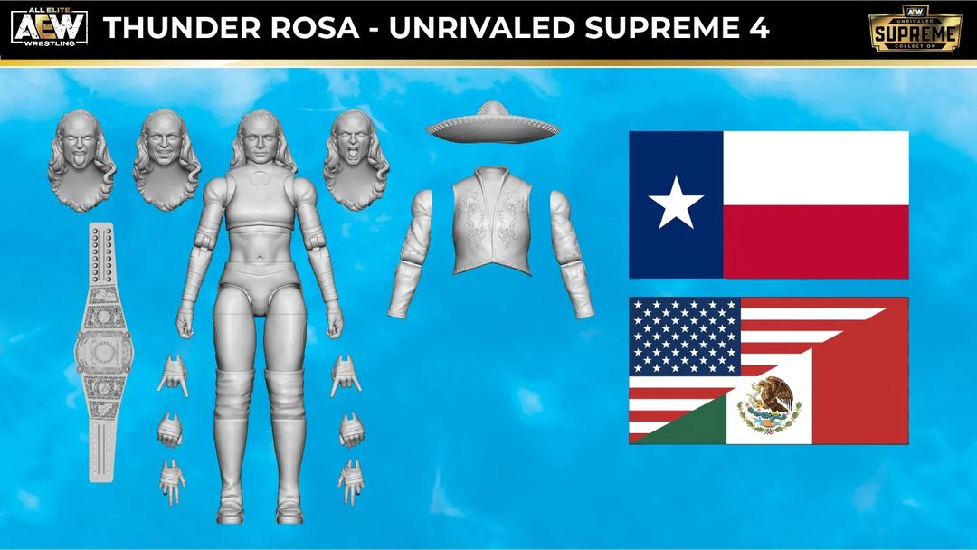 Unreleased AEW Jazwares Unrivaled Supreme Collection Series 4 Thunder Rosa