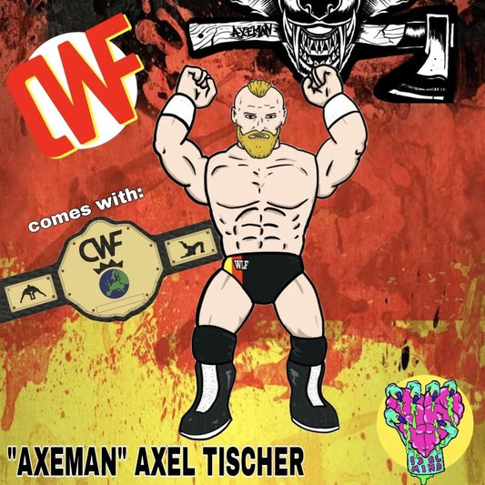 Unreleased Official Championship Wrestling Figures "Axeman" Axel Tischer