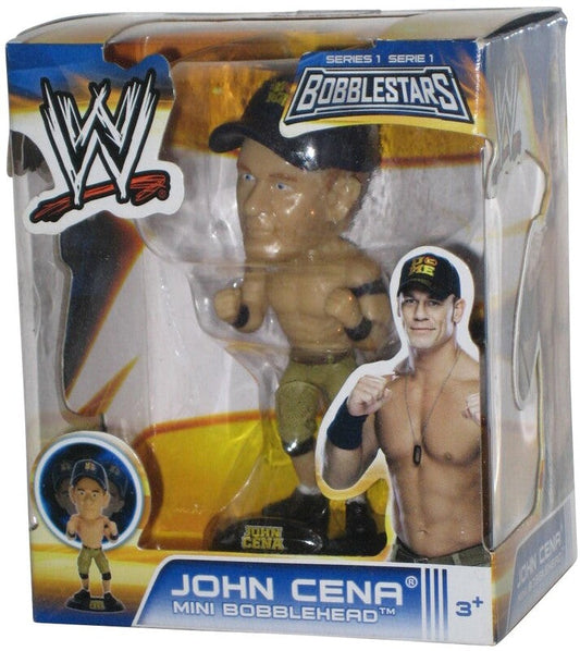 2014 WWE Wicked Cool Toys Bobblestars Series 1 John Cena Mini Bobblehead