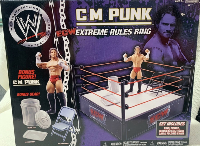WWE Jakks Pacific ECW Extreme Rules Ring [With CM Punk – Wrestling