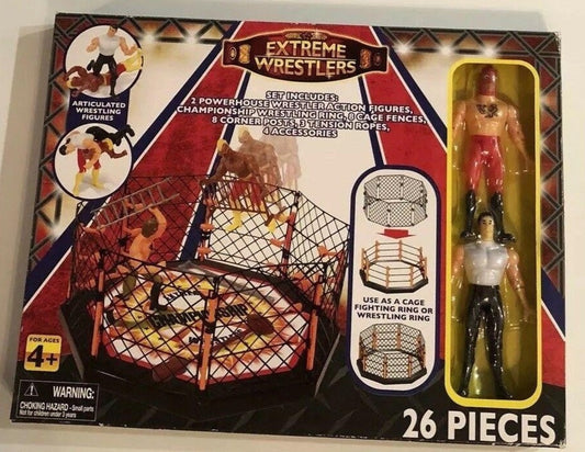 Extreme Wrestlers Red Box 26-Piece Bootleg/Knockoff Playset [Set A]