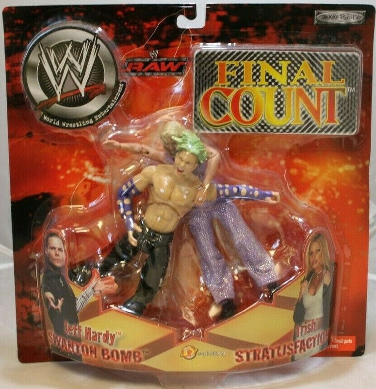 2002 WWE Jakks Pacific Final Count Series 5 "Swanton Bomb/Stratusfaction": Jeff Hardy & Trish