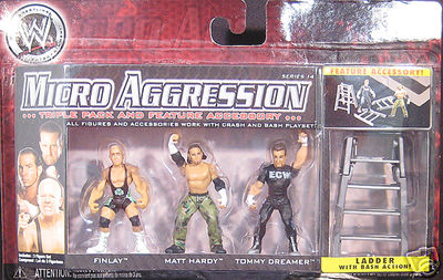 2009 WWE Jakks Pacific Micro Aggression Series 14 Finlay, Matt Hardy & Tommy Dreamer