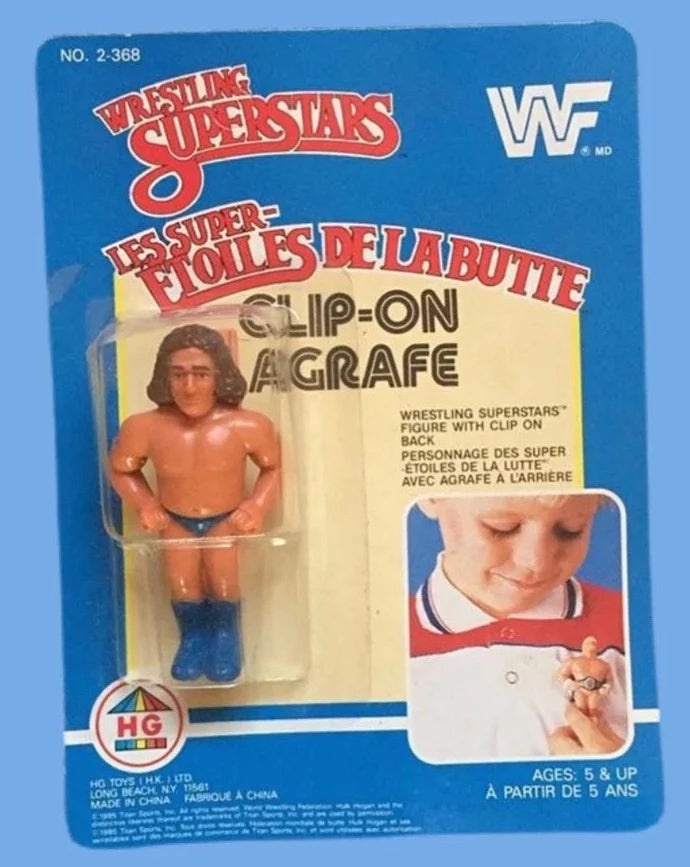 1985 WWF HG Toys Wrestling Superstars Clip-On Andre the Giant