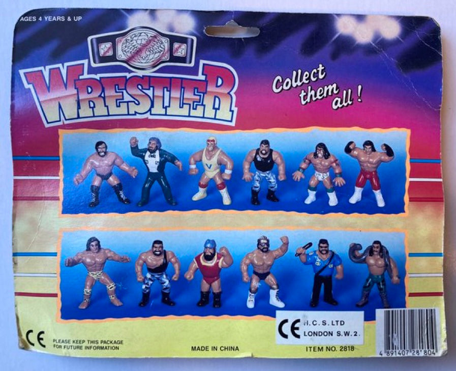 Wrestler Mini Bootleg/Knockoff 4-Pack: Jack Tiger, Wild Red, American Hero & Jim Hurricane