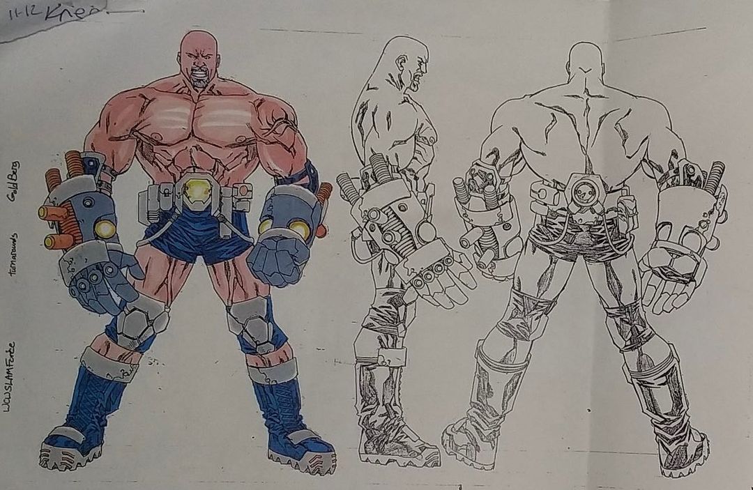 2000 WCW Toy Biz S.L.A.M. Force Goldberg