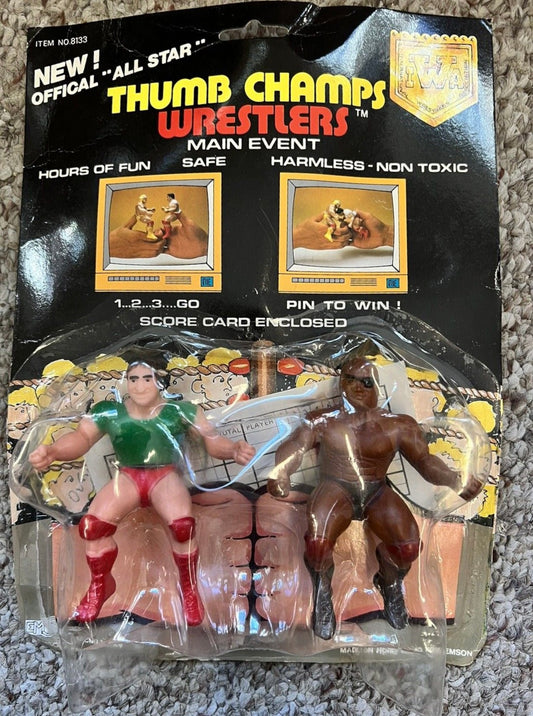 1985 Emson Bootleg/Knockoff IWA Thumb Champs Wrestlers