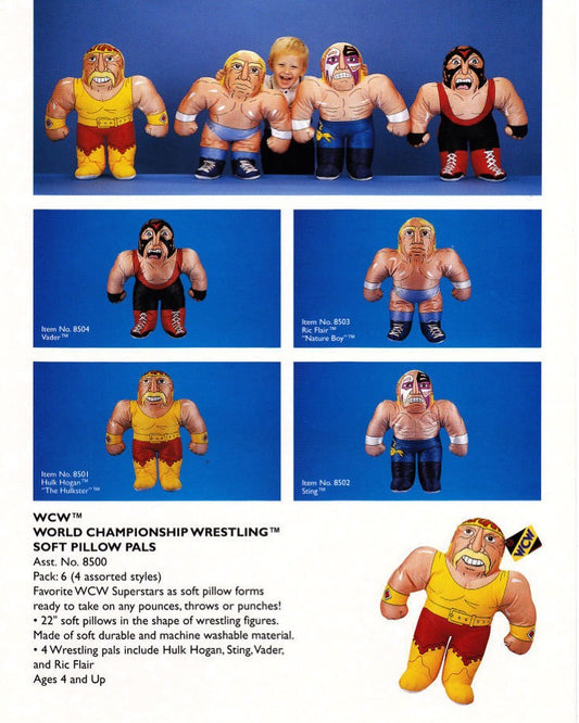 Unreleased WCW OSFTM Soft Pillow Pals Hulk Hogan