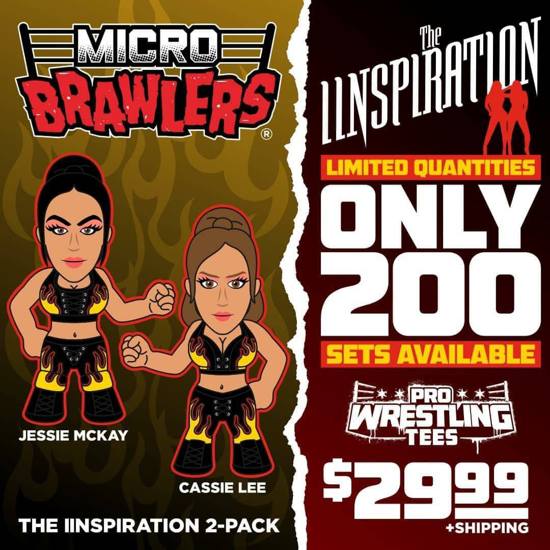 2022 Pro Wrestling Tees Micro Brawlers Limited Edition Iinspiration 2-Pack