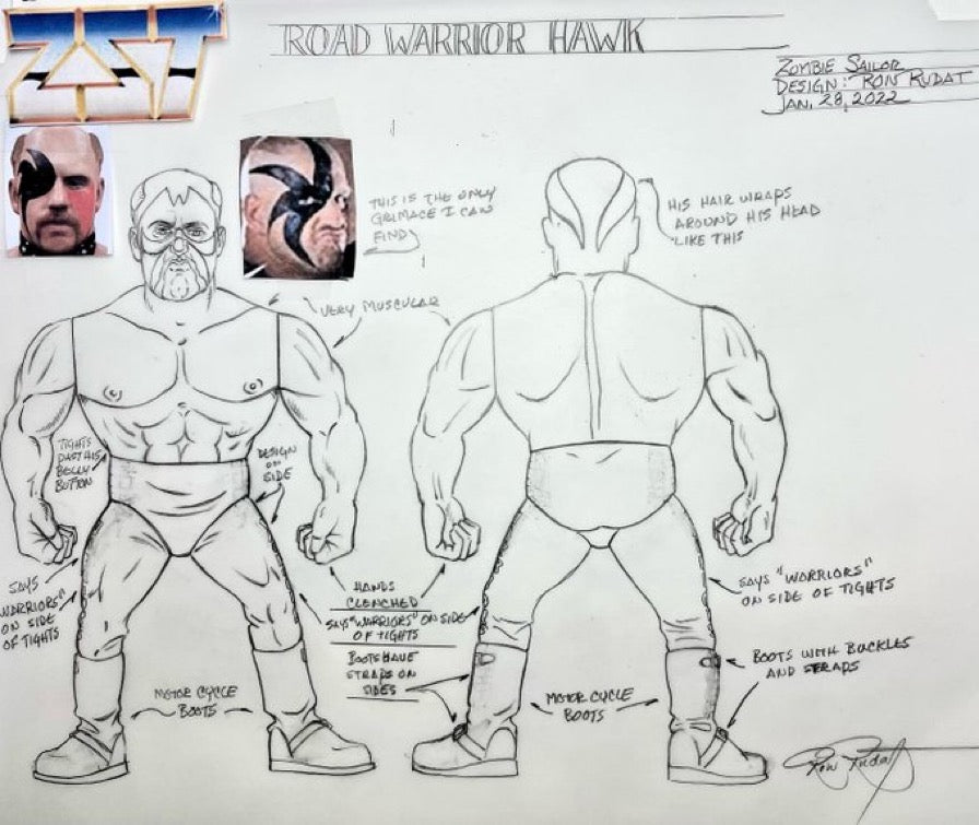 2025 Zombie Sailor's Toys Wrestling's Heels & Faces Multipack: The Road Warriors
