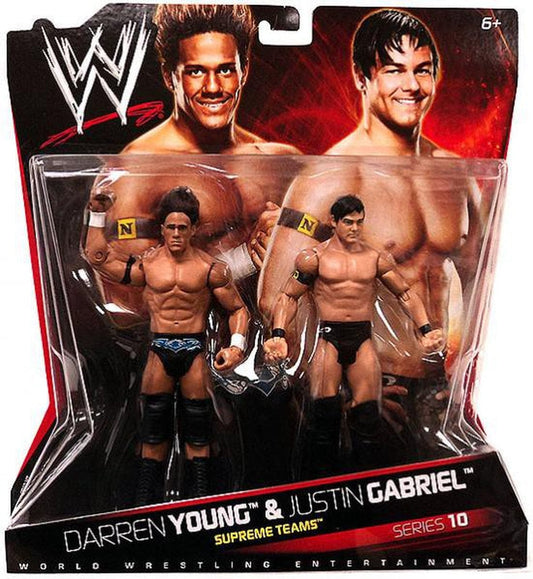 2011 WWE Mattel Basic Battle Packs Series 10 Darren Young & Justin Gabriel