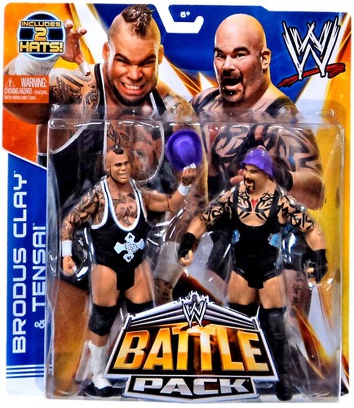 2014 WWE Mattel Basic Battle Packs Series 27 Brodus Clay & Tensai
