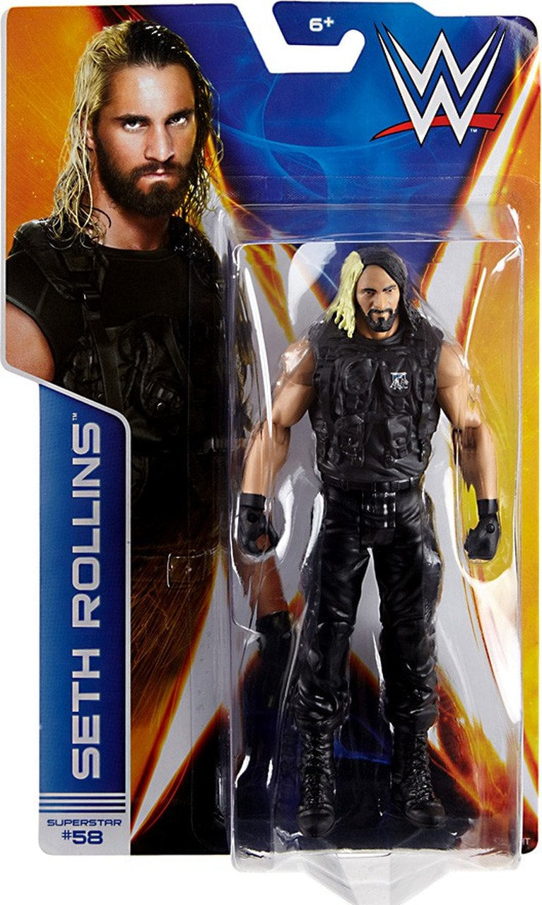 2014 WWE Mattel Basic Series 44 #58 Seth Rollins – Wrestling