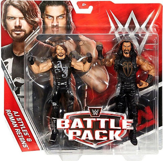 2017 WWE Mattel Basic Battle Packs Series 45 AJ Styles & Roman Reigns