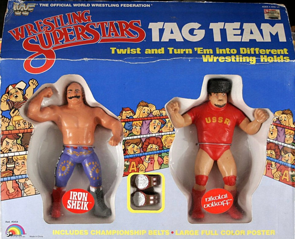 1985 WWF LJN Wrestling Superstars Tag Teams: Iron Sheik & Nikolai