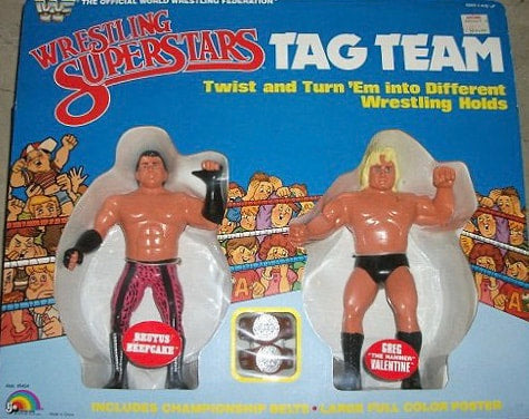 1986 WWF LJN Wrestling Superstars Tag Teams: Brutus Beefcake & Greg "The Hammer" Valentine
