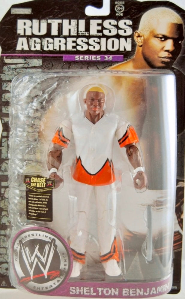 2008 WWE Jakks Pacific Ruthless Aggression Series 34 Shelton Benjamin