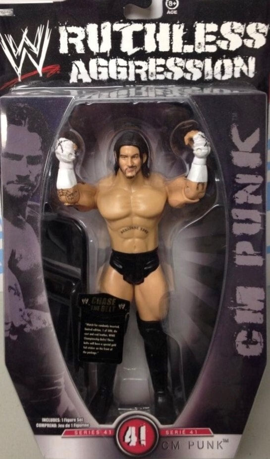 2009 WWE Jakks Pacific Ruthless Aggression Series 41 CM Punk