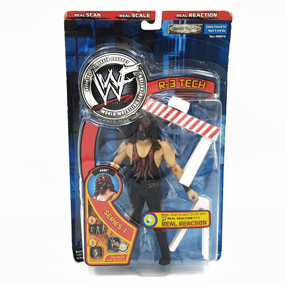 スポーツ選手 wwf series3/d 2002 WWF Jakks Pacific R-3 Tech Series 1 Kane – Wrestling Figure