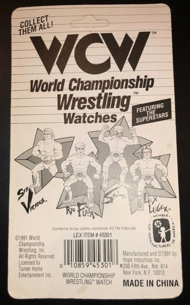 1991 WCW Hope Industries Inc. Lex Luger Keychain & Zipper Pull