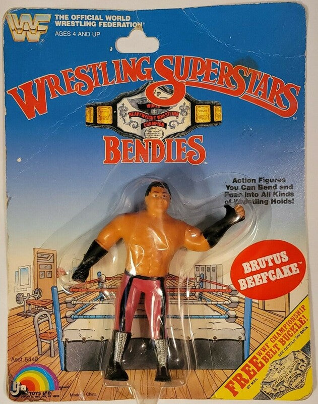 1986 WWF LJN Wrestling Superstars Bendies Series 2 Brutus Beefcake