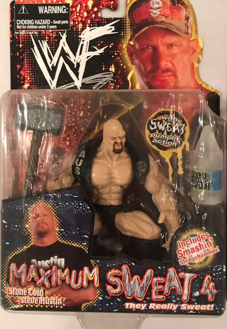 1999 WWF Jakks Pacific Maximum Sweat Series 4 Stone Cold Steve Austin