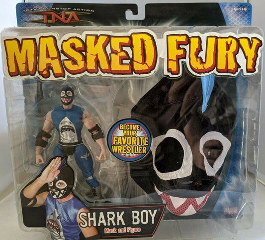 2006 Total Nonstop Action [TNA] Marvel Toys Masked Fury Shark Boy Mask and Figure