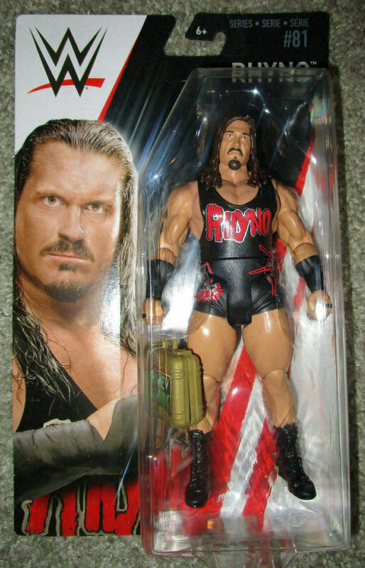 Wwe rhyno action clearance figure