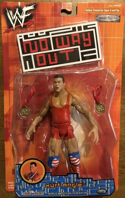 2000 WWF Jakks Pacific Titantron Live No Way Out Series 1 Kurt Angle