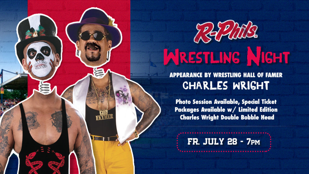 2023 Reading Fightin' Phils The Godfather & Papa Shango Double Bobblehead