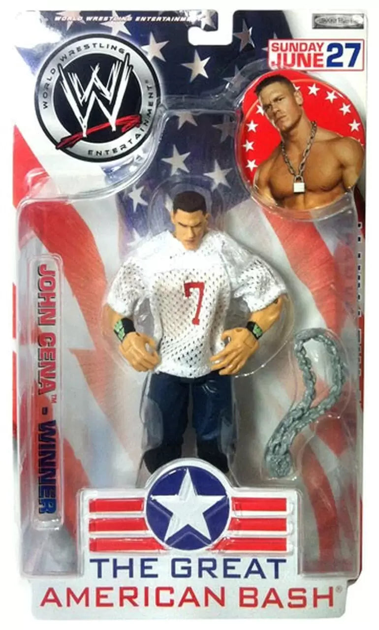 2004 WWE Jakks Pacific Ruthless Aggression Pay Per View Series 6 "Great American Bash" John Cena