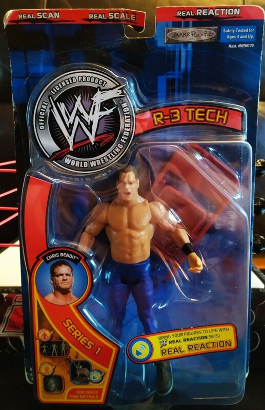 2002 WWF Jakks Pacific R-3 Tech Series 1 Chris Benoit
