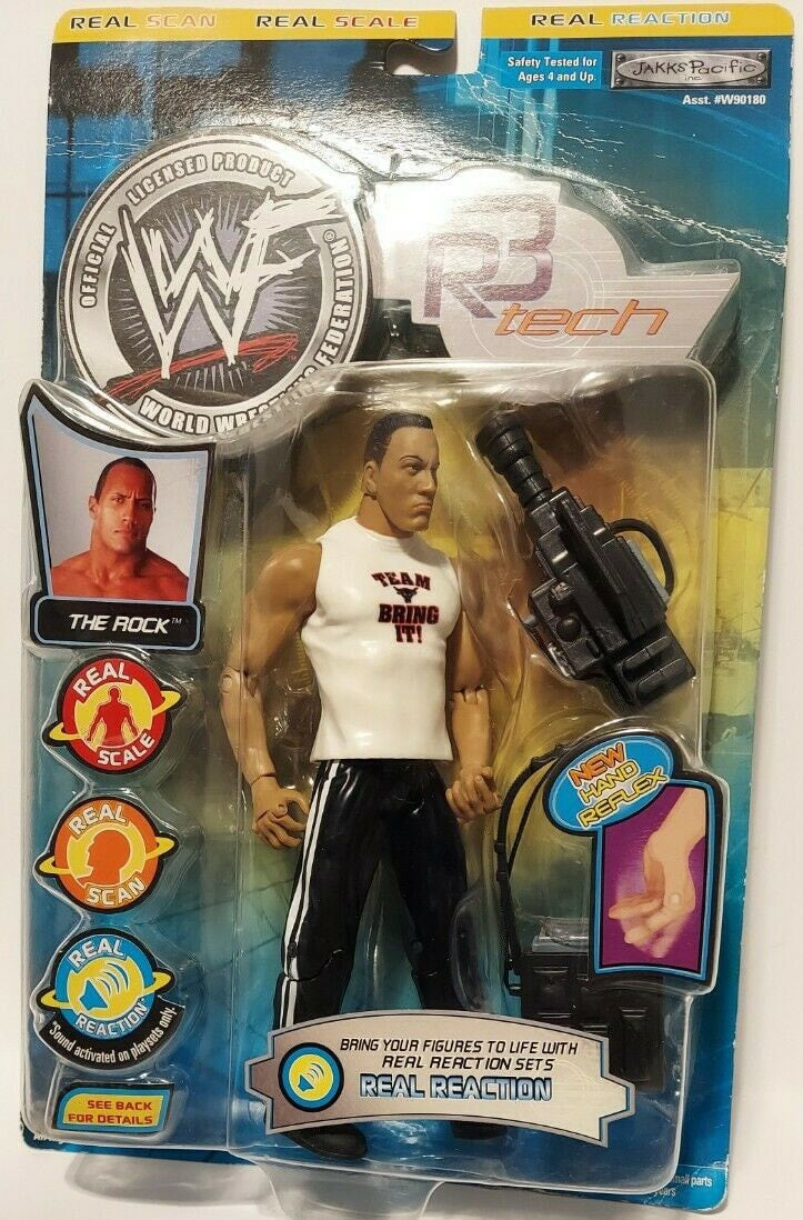 2002 WWF Jakks Pacific R-3 Tech Series 2 The Rock