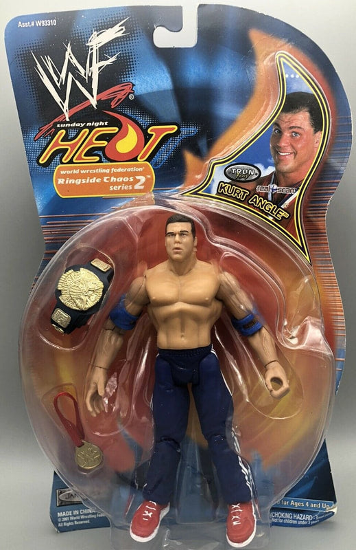 2000 WWF Jakks Pacific Titantron Live Ringside Chaos Series 2 Kurt Angle