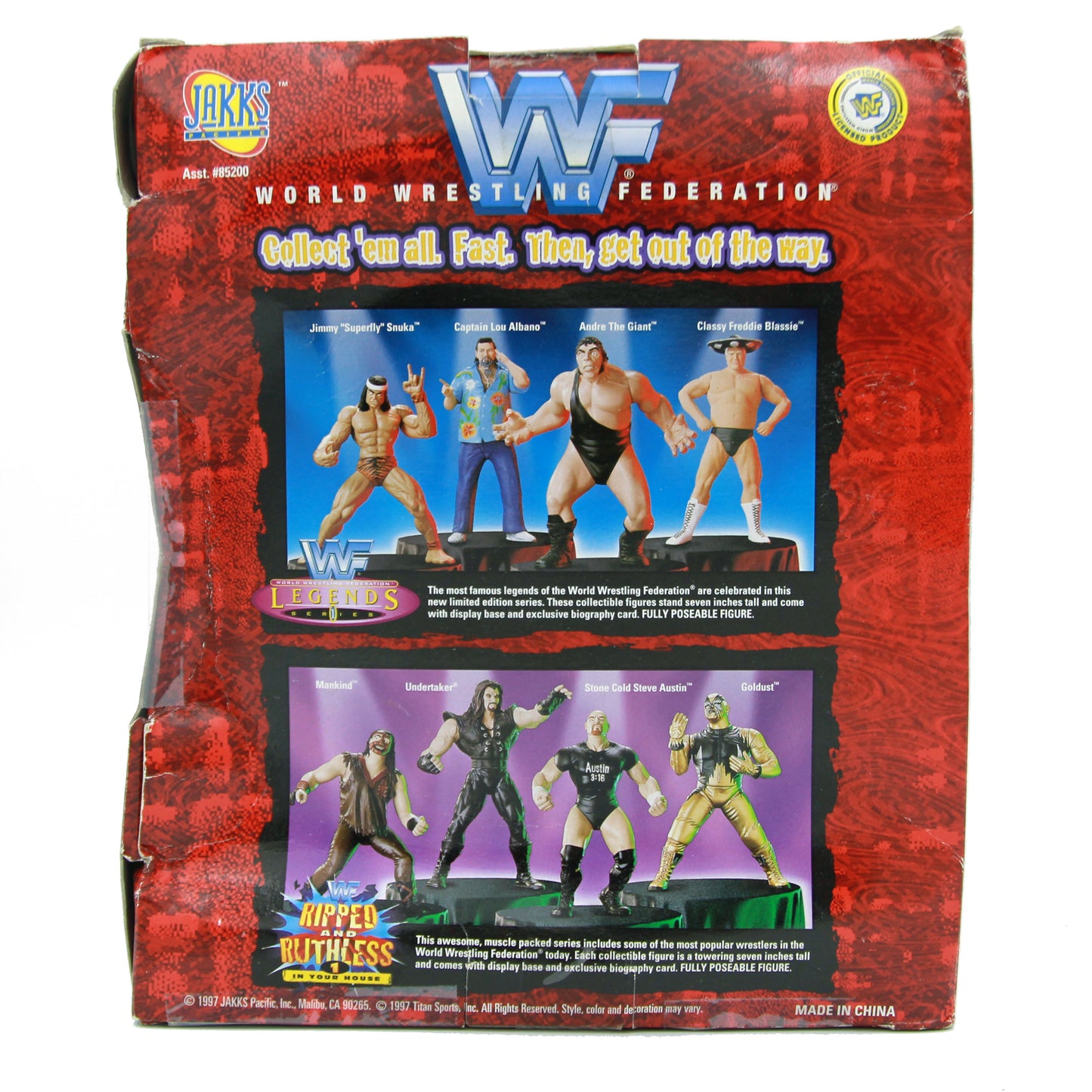 1998 WWF Jakks Pacific Ripped & Ruthless Series 1 Undertaker