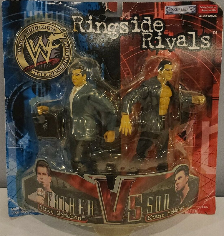 2001 WWF Jakks Pacific Titantron Live Ringside Rivals Series 1 Vince McMahon vs. Shane McMahon