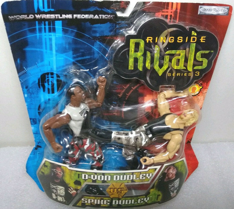2002 WWF Jakks Pacific Titantron Live Ringside Rivals Series 3 D-Von Dudley vs. Spike Dudley