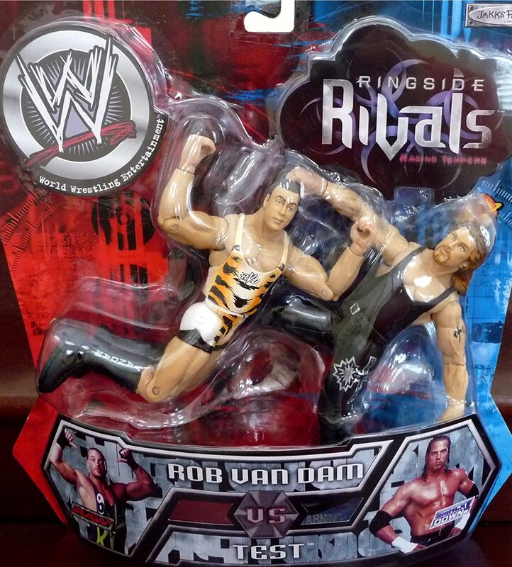 2002 WWE Jakks Pacific Titantron Live Ringside Rivals Series 4 "Raging Tempers" Rob Van Dam vs. Test