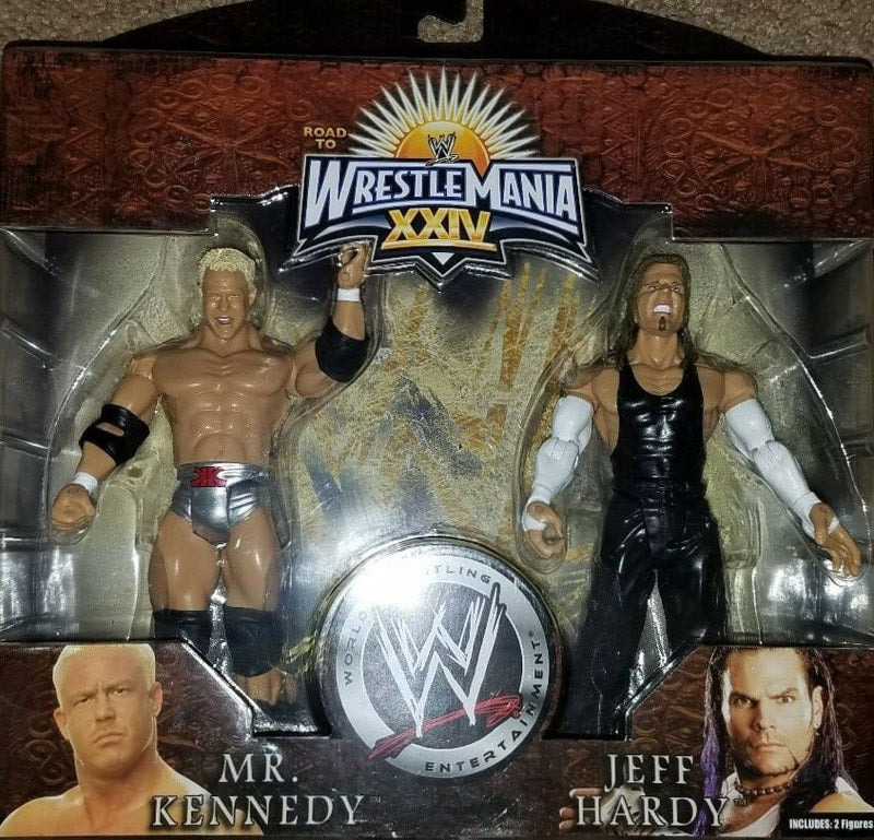 2008 WWE Jakks Pacific Ruthless Aggression Road to WrestleMania XXIV 2-Packs Series 2: Mr. Kennedy & Jeff Hardy