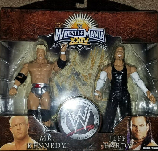 2008 WWE Jakks Pacific Ruthless Aggression Road to WrestleMania XXIV 2-Packs Series 2: Mr. Kennedy & Jeff Hardy