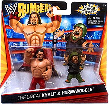 2011 WWE Mattel Rumblers Series 1 The Great Khali & Hornswoggle