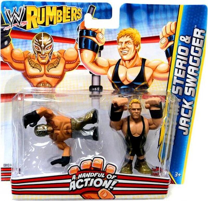 2012 WWE Mattel Rumblers Series 2 Rey Mysterio & Jack Swagger