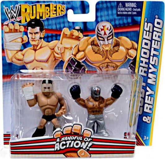 2012 WWE Mattel Rumblers Series 2 Cody Rhodes & Rey Mysterio