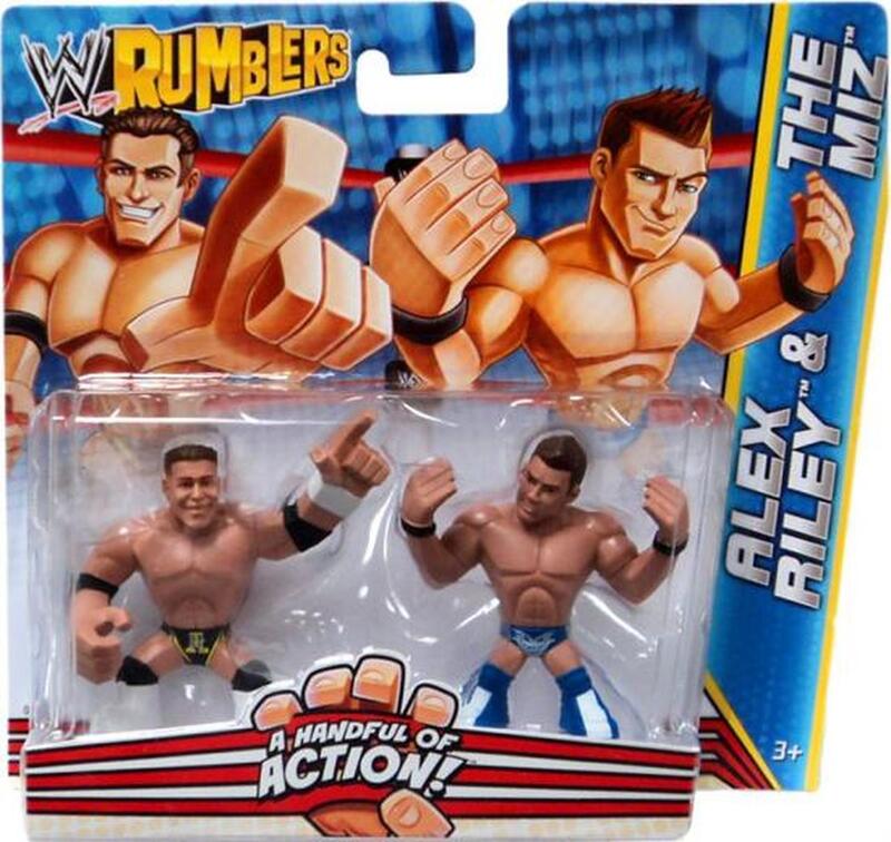 2012 WWE Mattel Rumblers Series 2 Alex Riley & The Miz