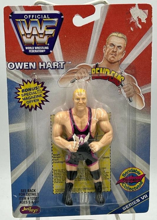 1997 WWF Just Toys Bend-Ems Series 7 Owen Hart